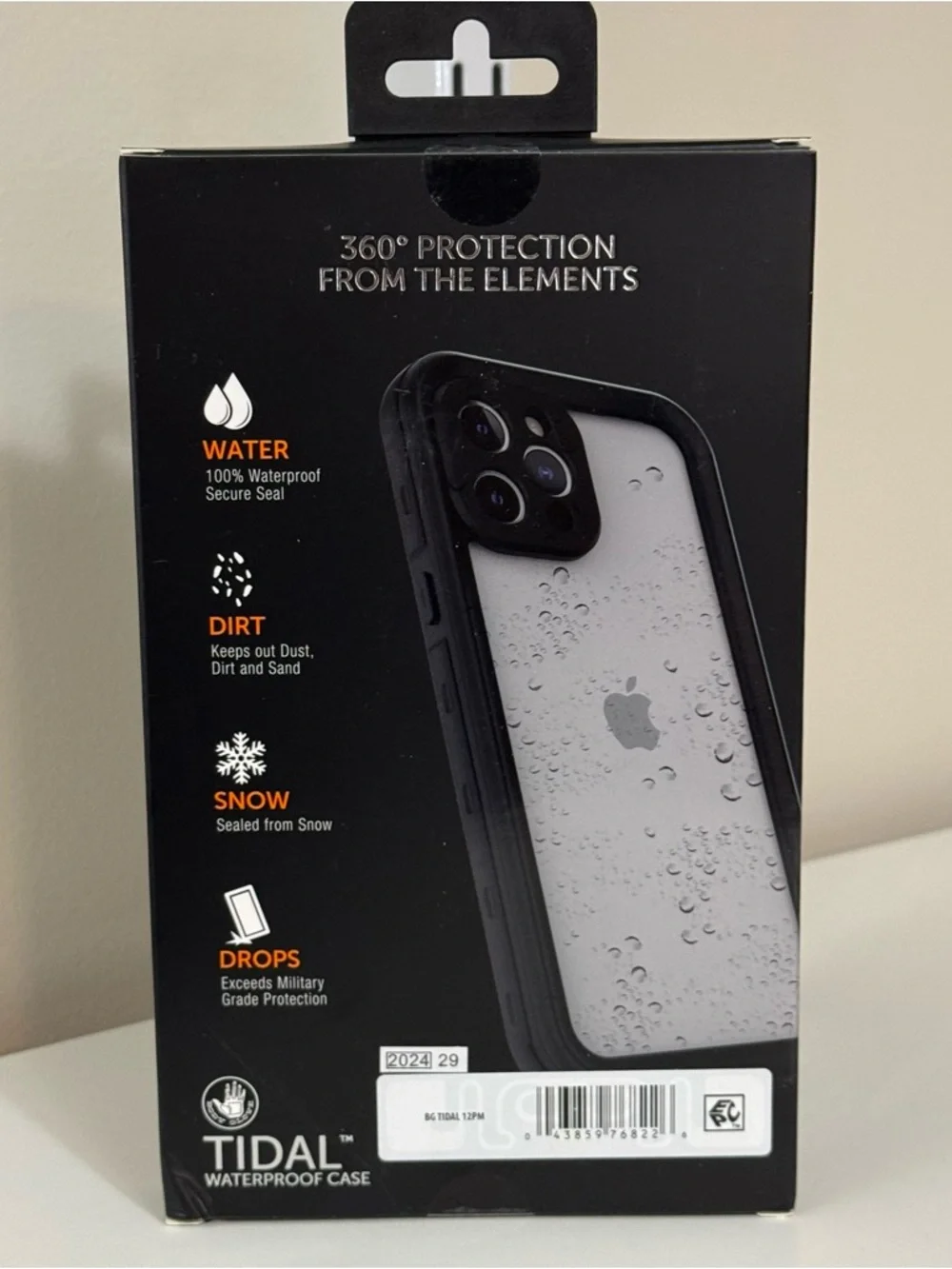 Body Glove Tidal Waterproof Black Case For Apple iPhone 12 Pro Max